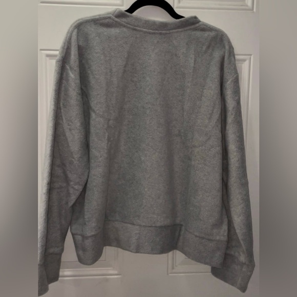NWT Daydream Nation“Real Like The Movies” Raincloud Grey Oversized Sweatshirt - Picture 4 of 12